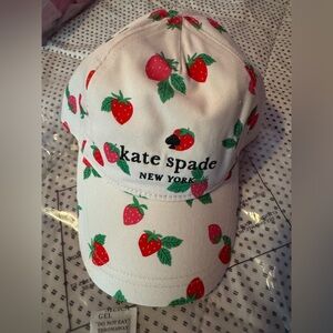 NWT Kate Spade strawberry hat!